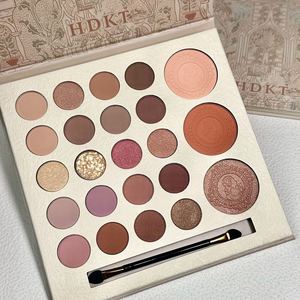 23 Colors Unswerving Oath Eyeshadow Palette Glitter Sequins Waterproof Long-lasting Matte Highlight Blush With Brush