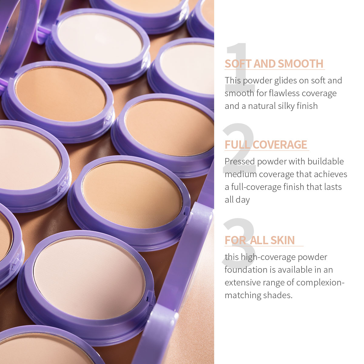 Menow F626 OEM/ODM Foundation Pressed Powder Female Matte Cheek Care Box Nourish Makeup Face Cushion Direct Factory Wholesale