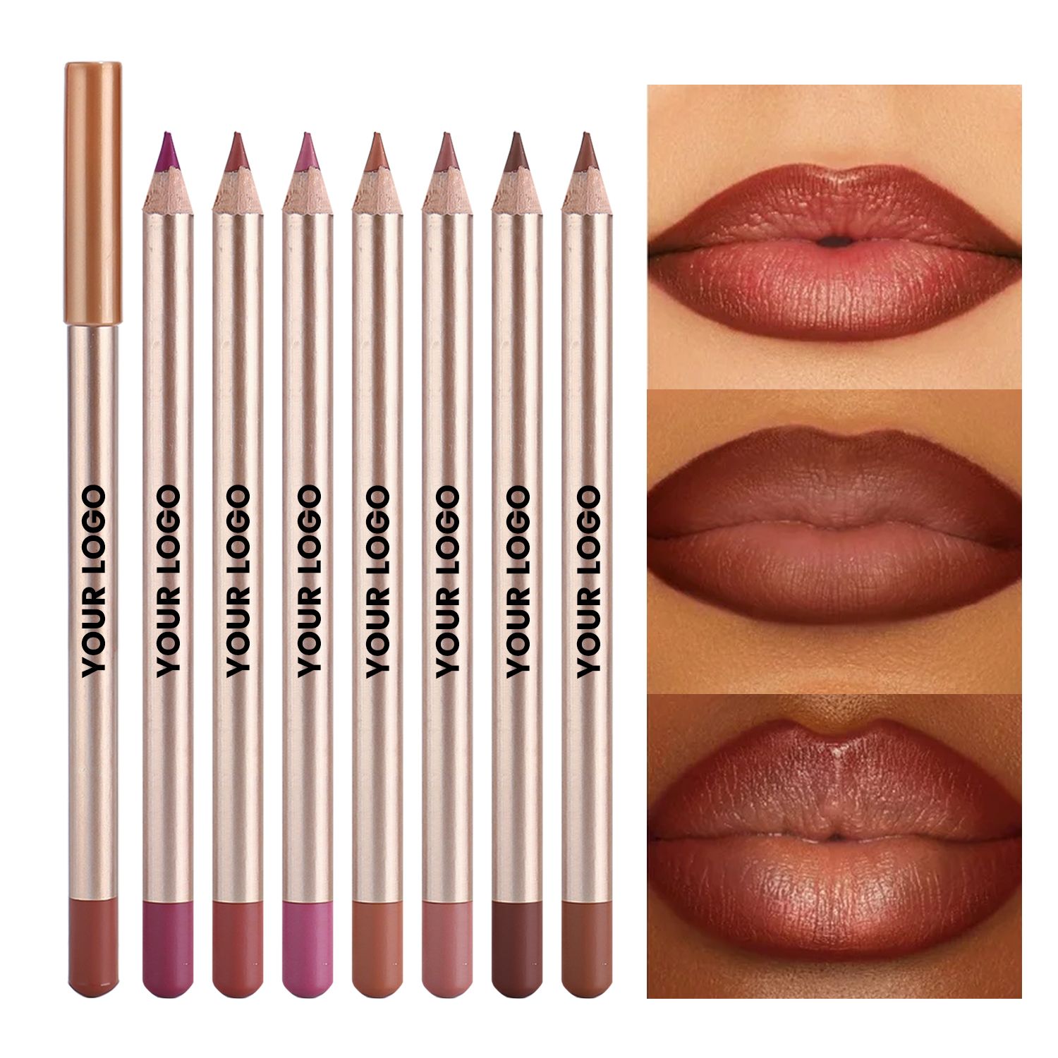 2025 New Design Makeup Brand Vegan Lip Liner Pencil Low MOQ for Private Logo