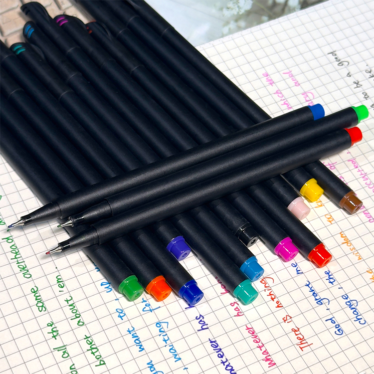 Manufacturer OEM Fineliner Pen Sets With High Quality Water Based Ink And 0.4mm Sturdy Fine Nib For Architects And Illustrators