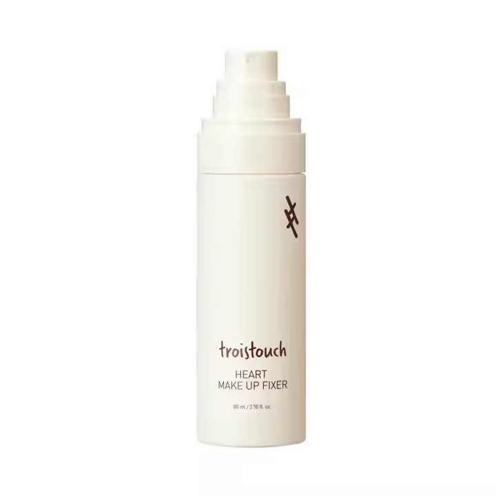 TROISTOUCH Heart Makeup Fixer 80ml Korean Smooth Makeup Setting Spray with Hydrating Beauty Care Finish Set