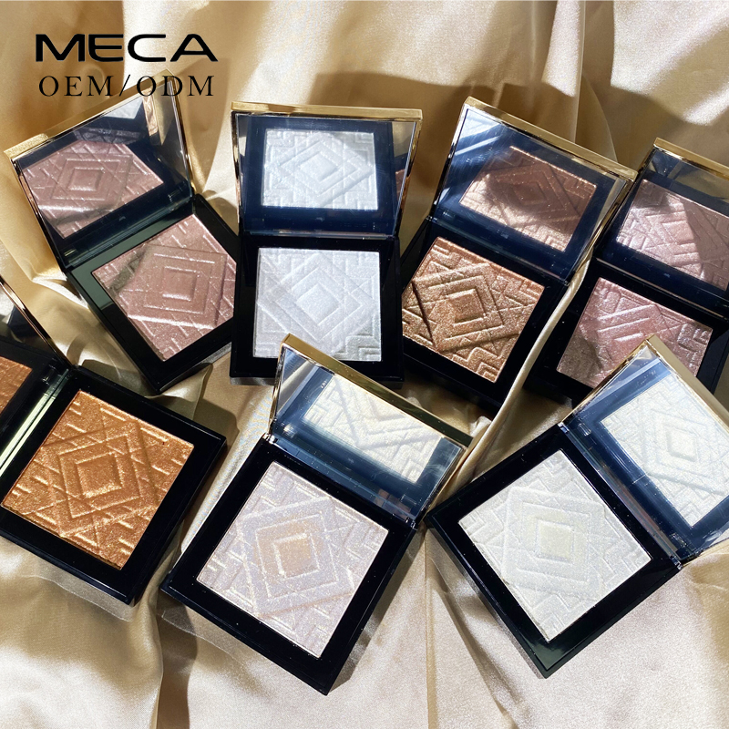 China Vendor Cosmetics Custom Private Label Face Shimmer Brighten Vegan Makeup Highlighter Powder