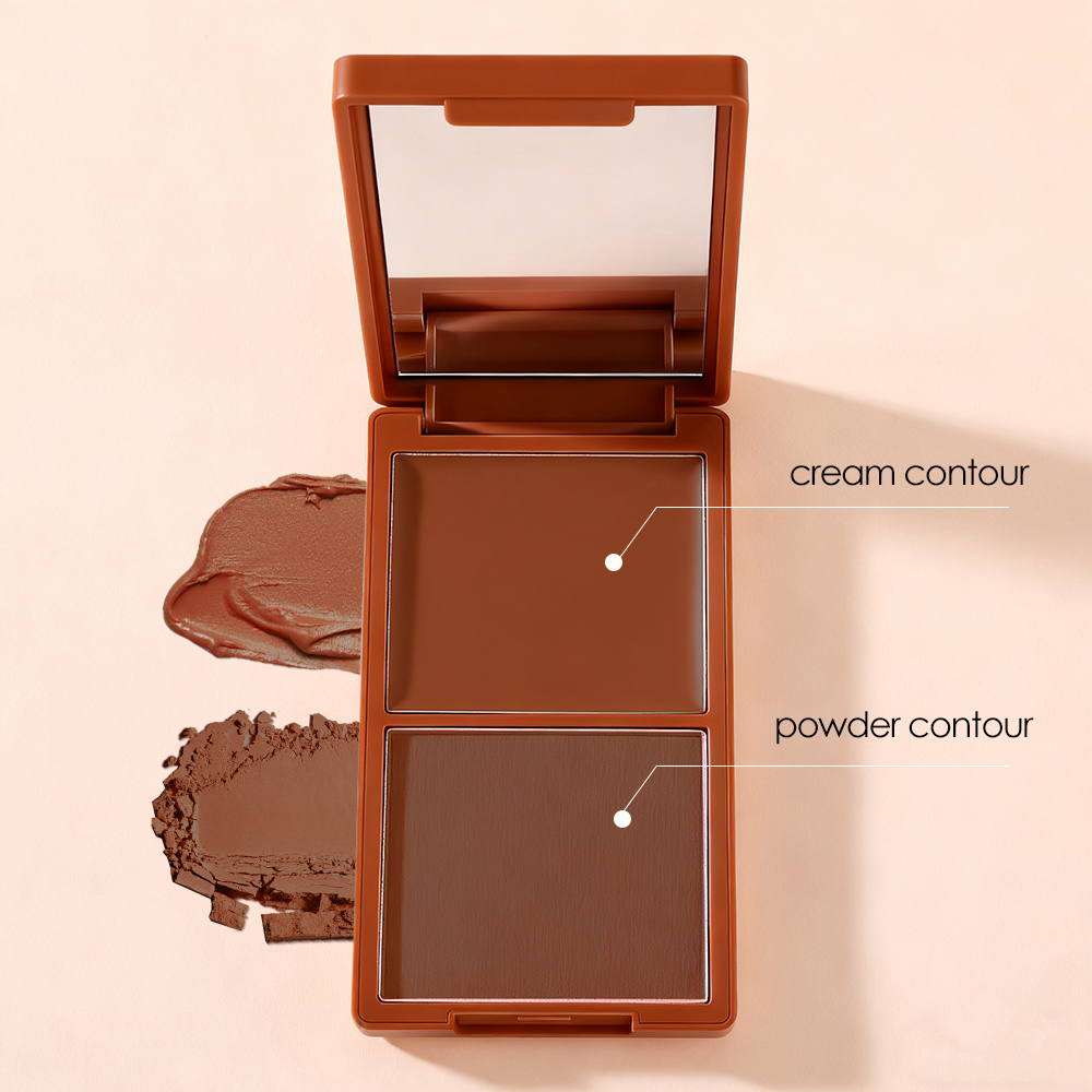 Cream &amp; Powder Contour Palette Mineral Makeup Bronzer Custom Contour Makeup Powder Private Label