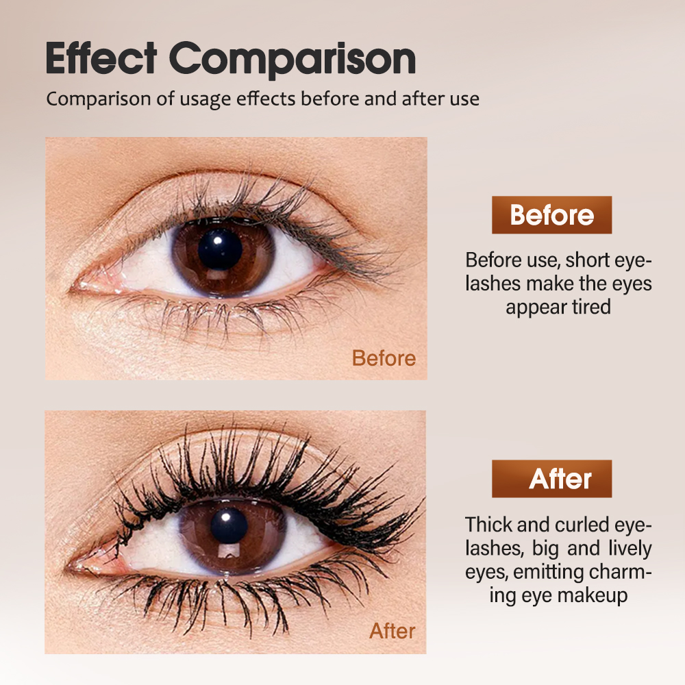 Organic biotin peptide bulk Korean vegetarian oil-free fiber eyelash growth serum volume customized adjustable mascara