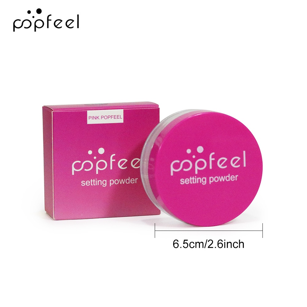 POPFEEL Lightweight Loose Setting Powder Oil Control Waterproof Long-Lasting Moisturizing Conceals Blemishes Doesn't Cake All
