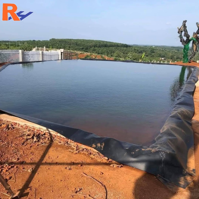 China Hdpe Liner Suppliers 0.75mm HDPE Geo-membrane Liner for Water Reservoirs and Storage Pond Geosynthetic Liner