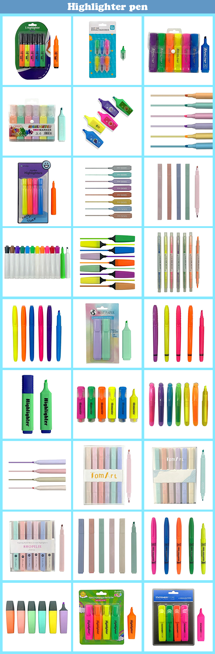 Highlighter Pen Showcase