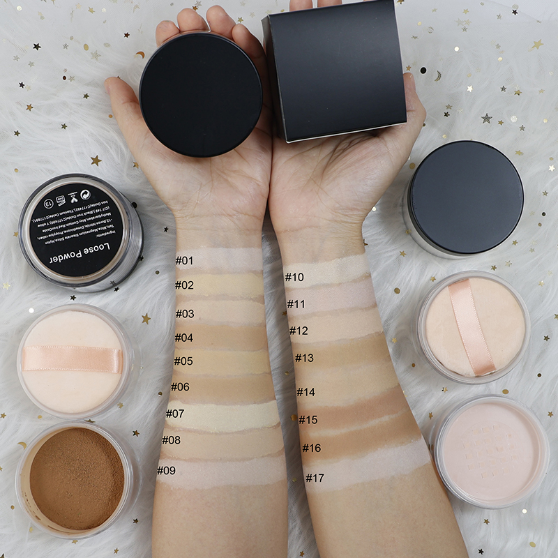 Oem Logo Vegan Oil Control Makeup Face Setting Powder Matte Pink Banana Waterproof Translucent Makeup Loose Setting Powder