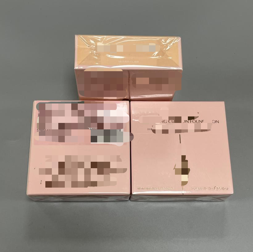 Luxury Pink Quilted Refillable Cushion Foundation Long Lasting Medium Coverage Natural Glow Makeup Base Hydrating Silk Blur