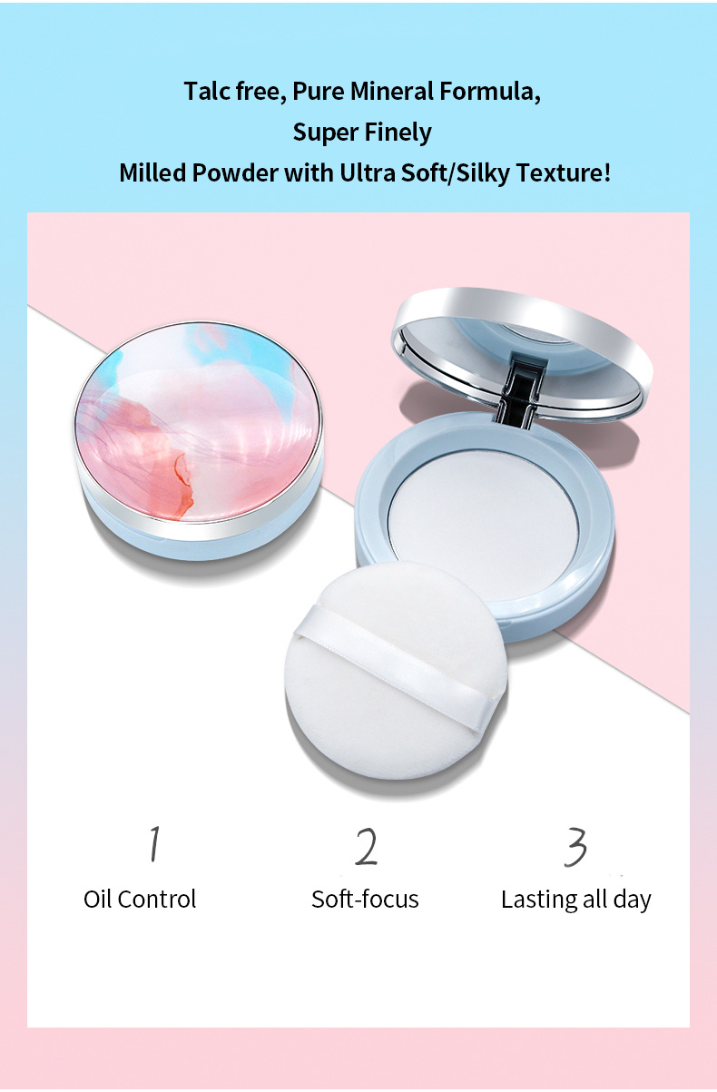 Hot-Selling Translucent Silky Lightening Setting Powder Oil Control Mineral Super Fine Transparent Color Powder