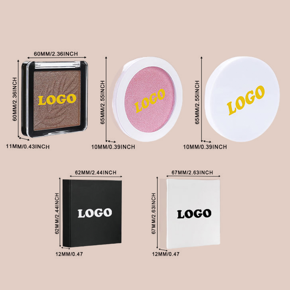 Wholesale Best-selling Multi-Colored Pressed Powder Highlighter Facial Makeup with Shimmering and Silky Finish