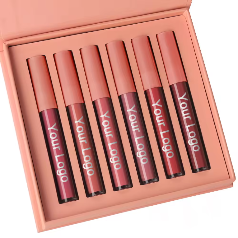 Private Label Your Logo Mineral Cream Waterproof Matte Non-stick Liquid Lipstick