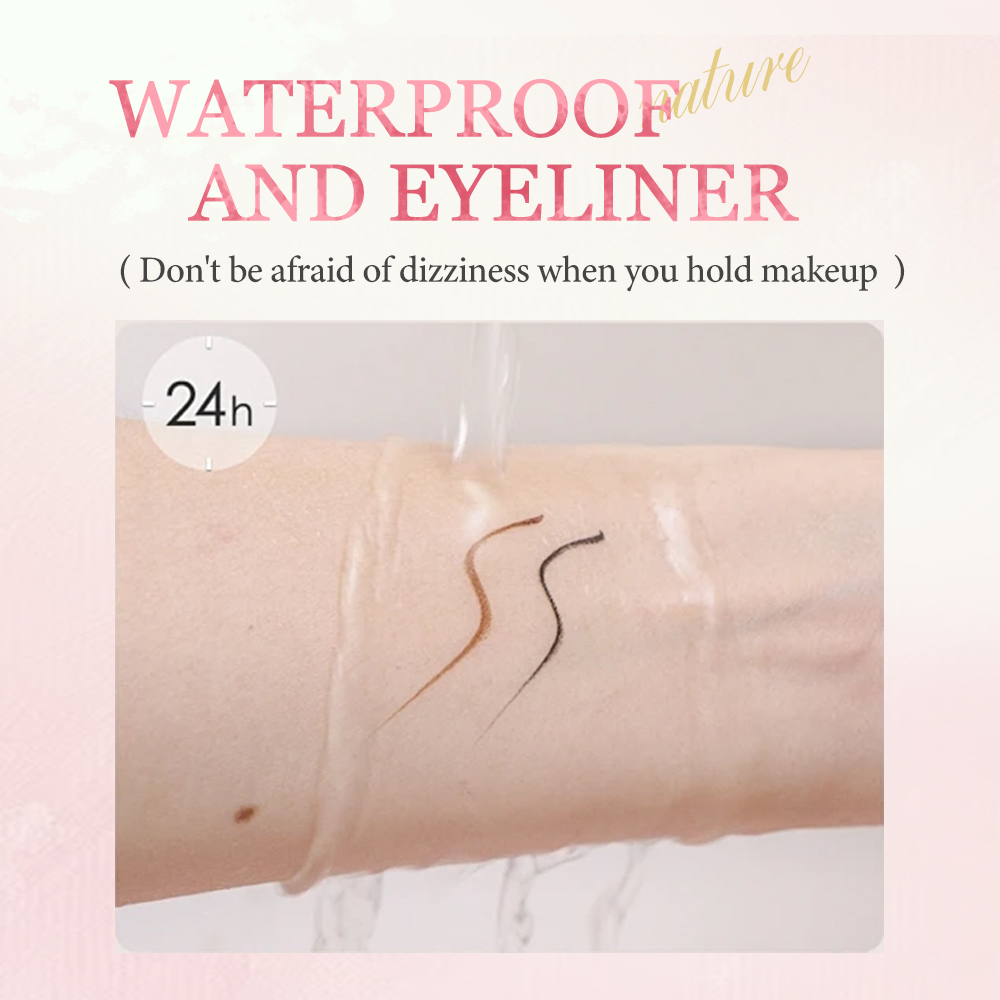 Wholesale Customizable Own Brand Quick-Drying Waterproof Liquid Eyeliner Sticky Eyeliner Based on Samples