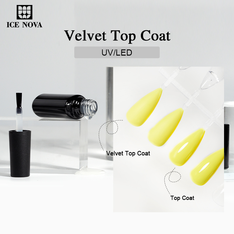Velvet Matte Top Coat Long Lasting Profession Soak Off Extra Vegan TopCoat Matte Top Coat 1Kg Shiny Diamond Wipe Top Coat