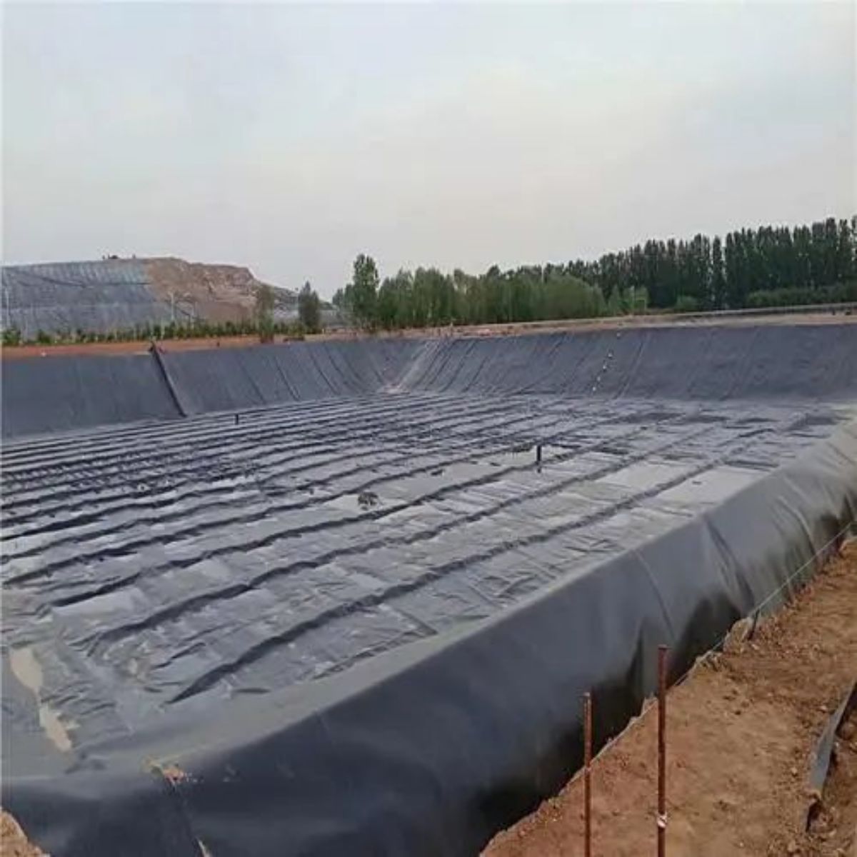 Industrial Design Style HDPE Geomembrane Liner for Outdoor Use for Landfill Project &amp; Pond Fish Farm in Peru Made of LLDPE LDPE