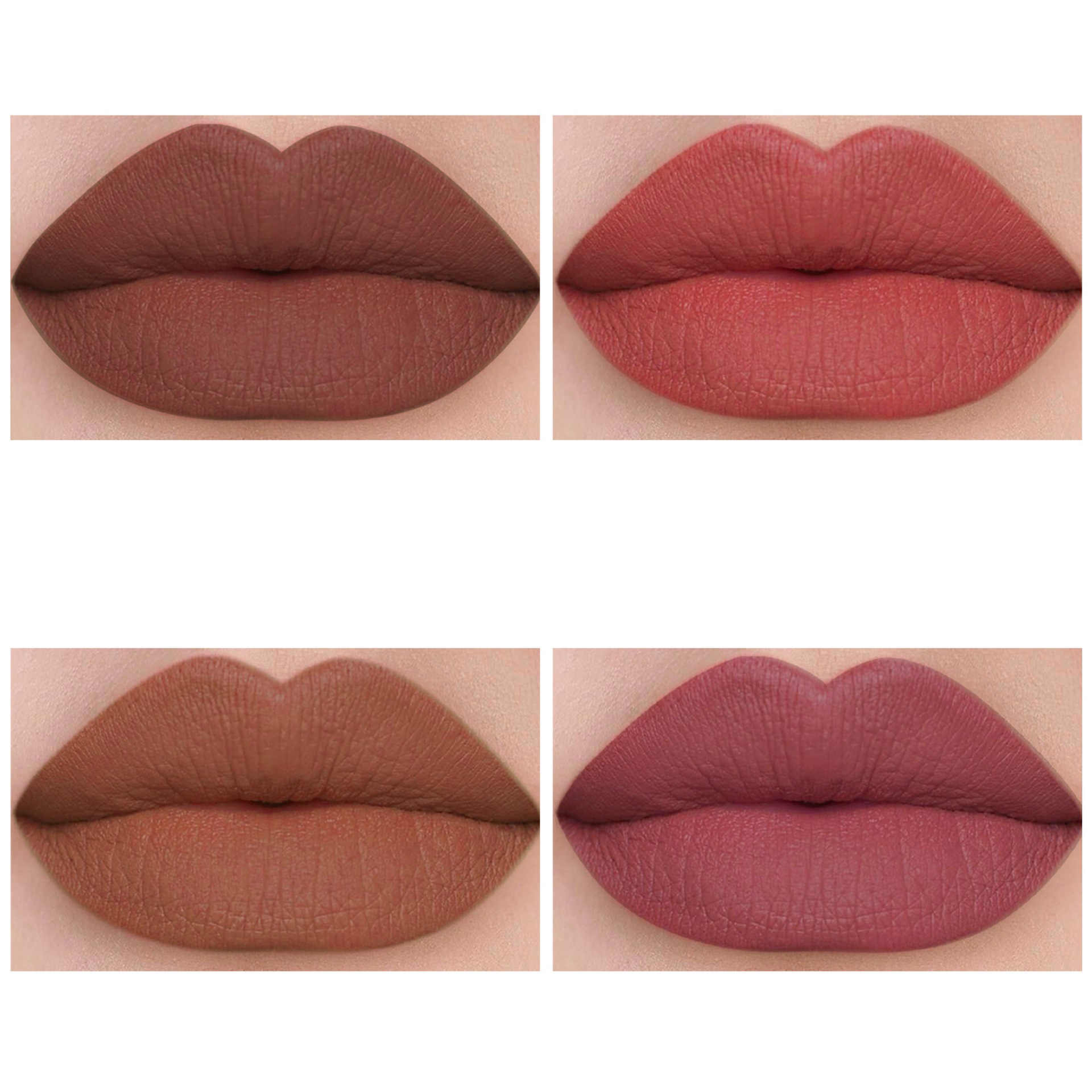 European American Cross-border 12-color Matte Lipstick Lip Liner Set Nude Color Regular Size Long-lasting