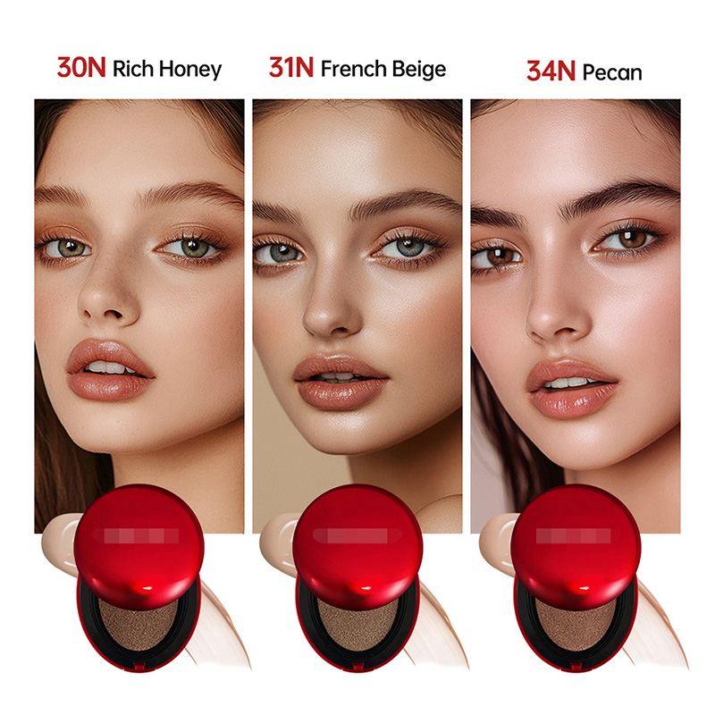 Korea Brand Wholesale Quality TIR TIR Mask Fit Foundation Shield Full Enriched Coverage Waterproof Beauty Makeup OEM Red Cushion
