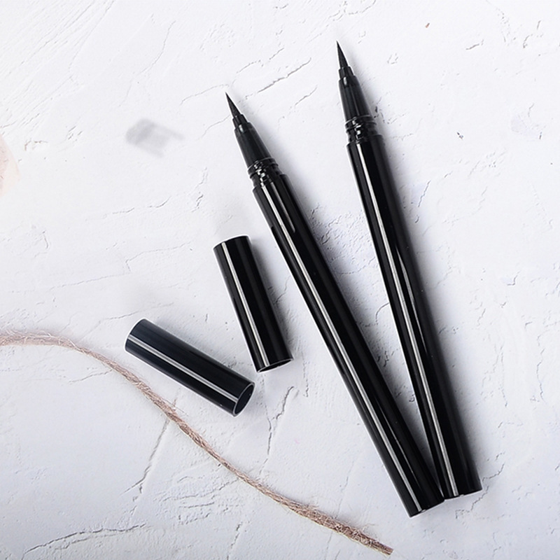 Custom Logo Vegan Smudge-Proof Vegan Liquid Eyeliner Waterproof Gluten-Free Black Quick Dry Liquid Eye Liner Makeup Eyeliner