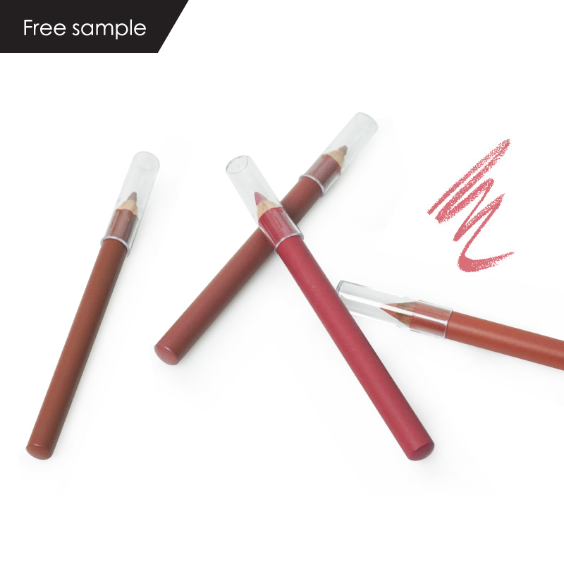 CC1414 High Pigment Soft Cream Matte Nude Wooden Lip Liner New Arrival Mineral Pencil with Private Label