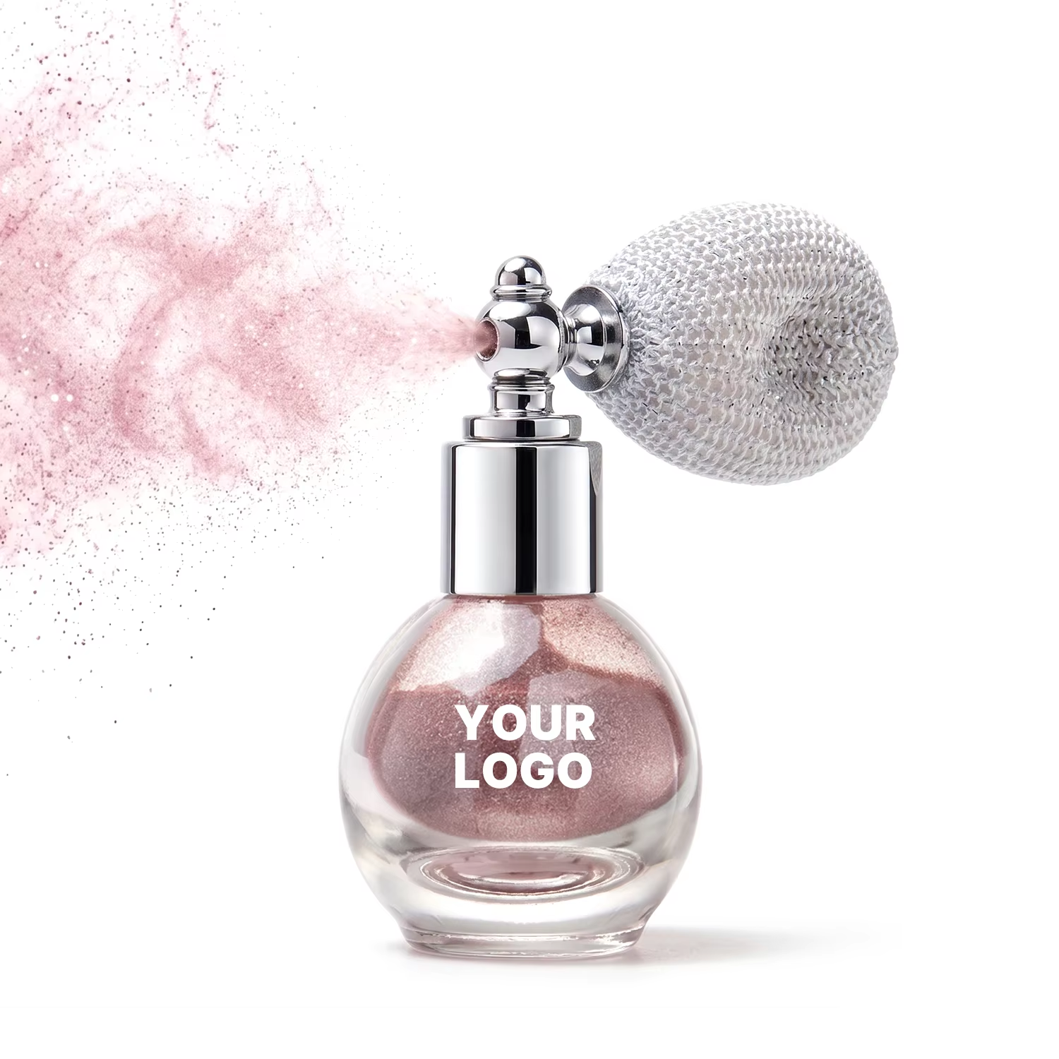 Custom Logo Wholesale Glitter Shimmer Spray Lady Beauty Powder Face Body Highlighter Waterproof Long Lasting