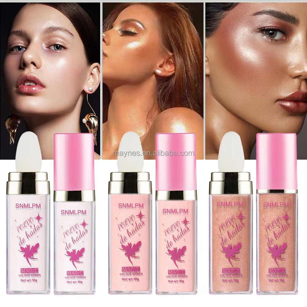 Highlight Patting Powder Makeup Look