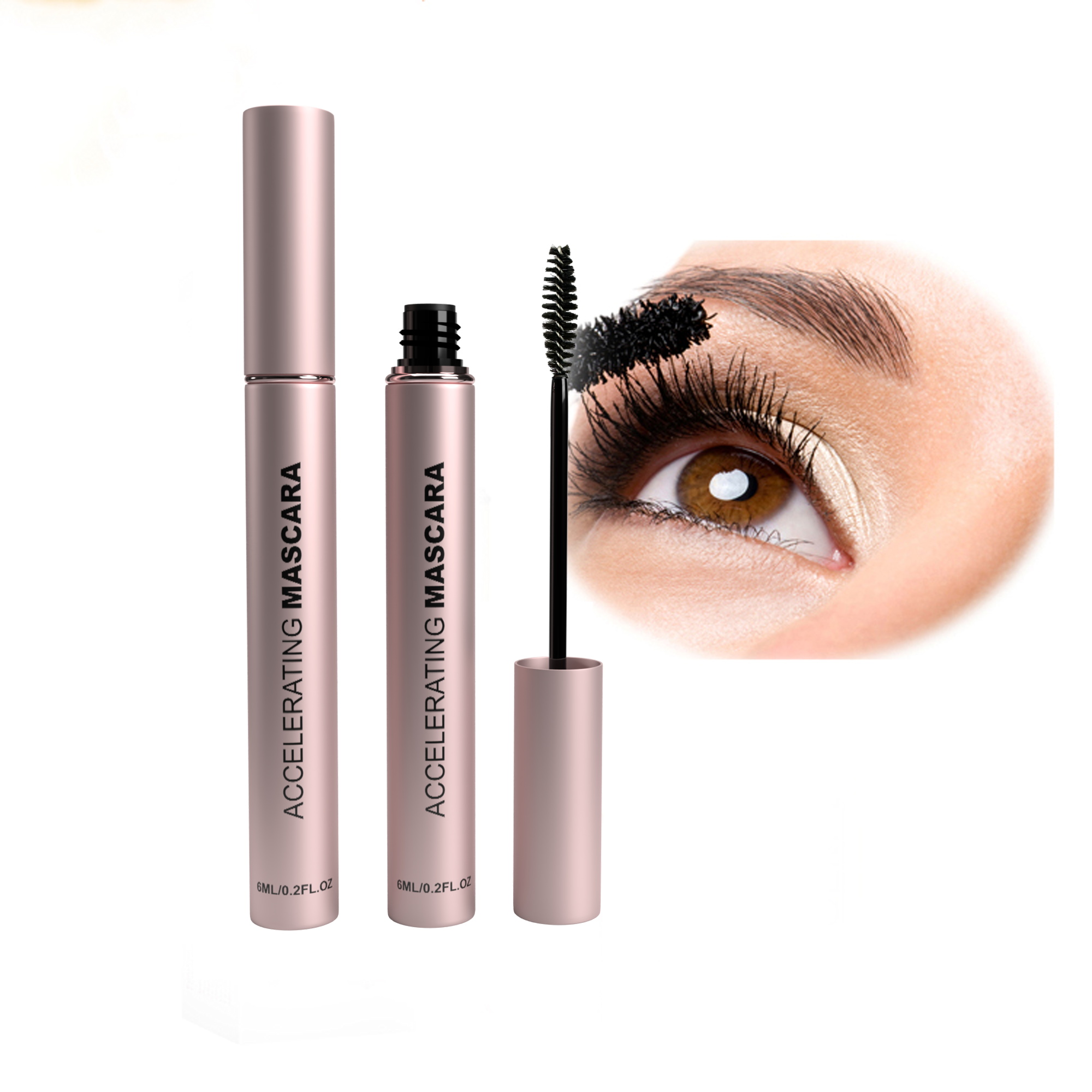 Natural Thickening Lengthening Cruelty Free Easy Remove Cosmetics Volumize Korean Silk Fibre Beauty Mascara With Lash Serum