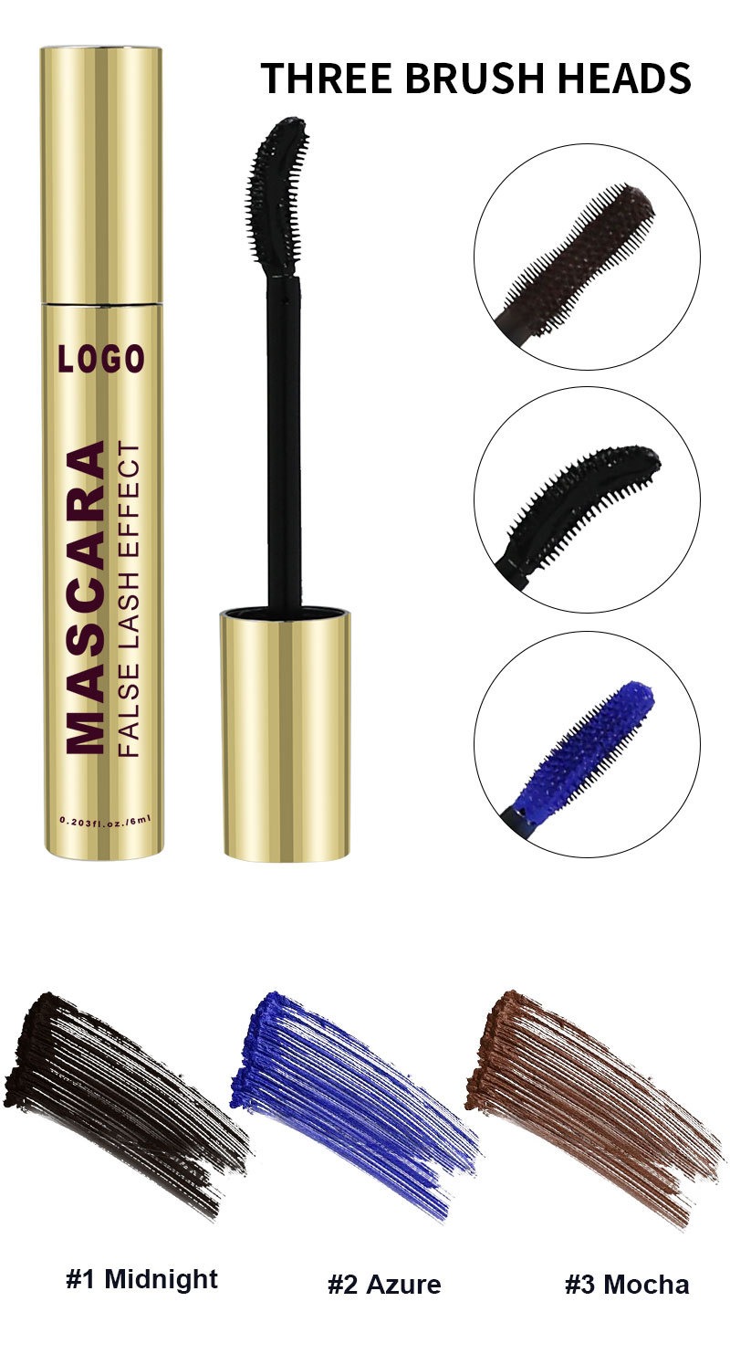 Custom Private Label Vegan Volumizing Lengthening Mascara Waterproof Smudge Proof Quick Dry Curling Eyelash Cosmetic