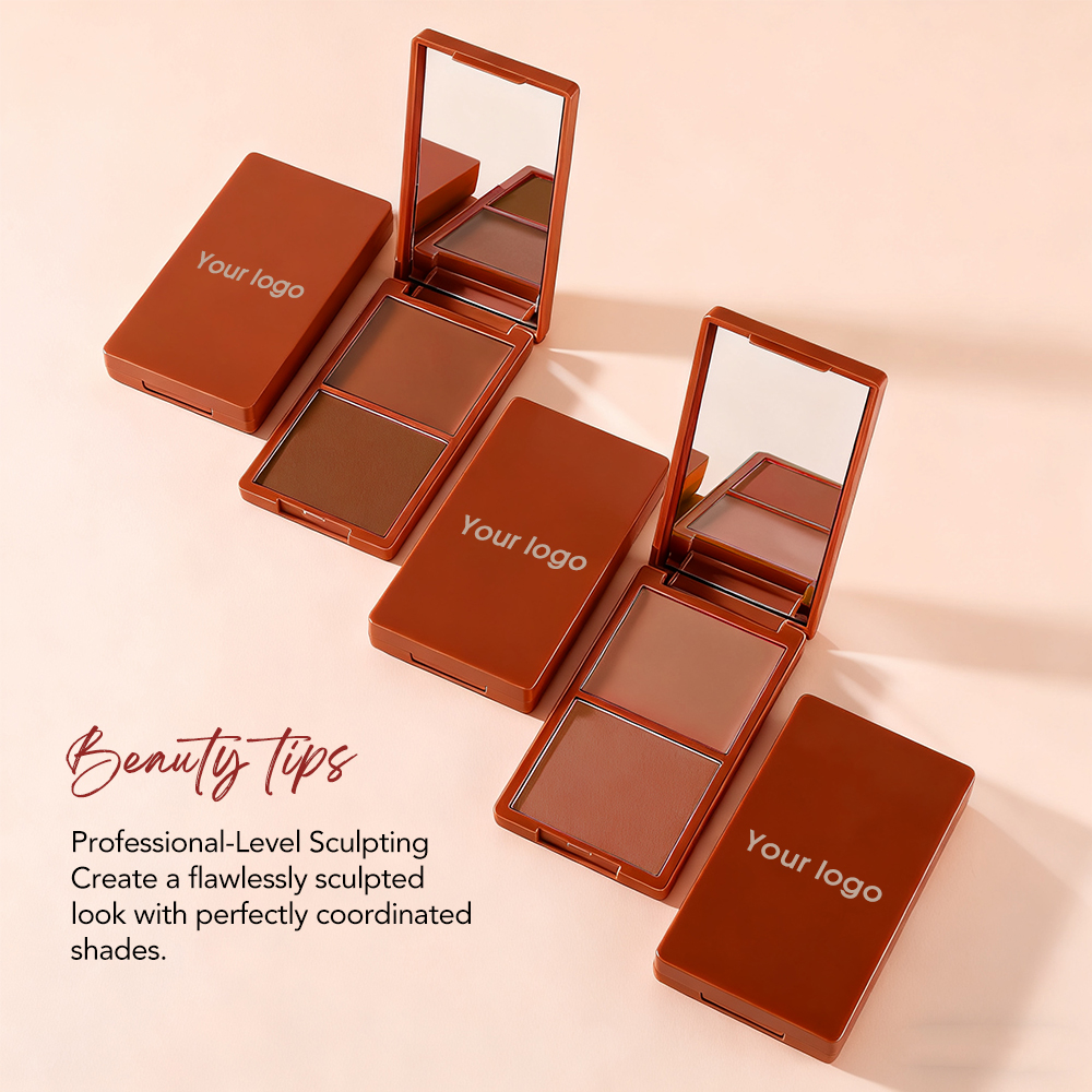 Cream &amp; Powder Contour Palette Mineral Makeup Bronzer Custom Contour Makeup Powder Private Label
