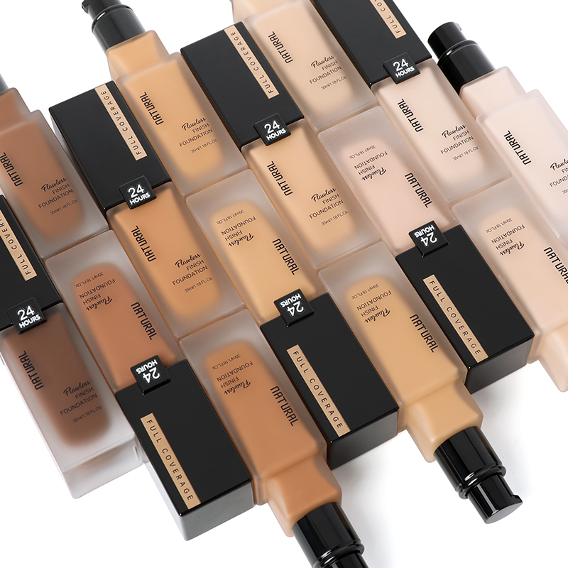 HD Long-lasting Natural Foundation Makeup Concealer OEM Foundation Matte Natural Waterproof Private Label Make Up Foundation