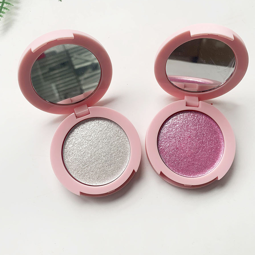 Custom Logo Private Label Vegan Makeup Glow Face Powder Highlighter Makeup Pigment Highlighter Palette