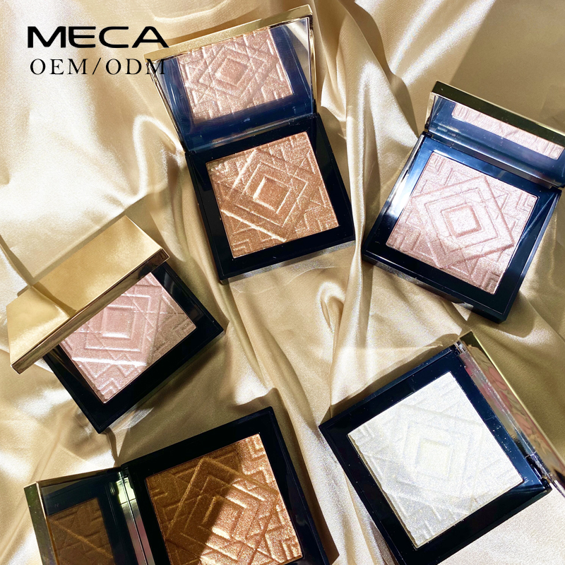 China Vendor Cosmetics Custom Private Label Face Shimmer Brighten Vegan Makeup Highlighter Powder