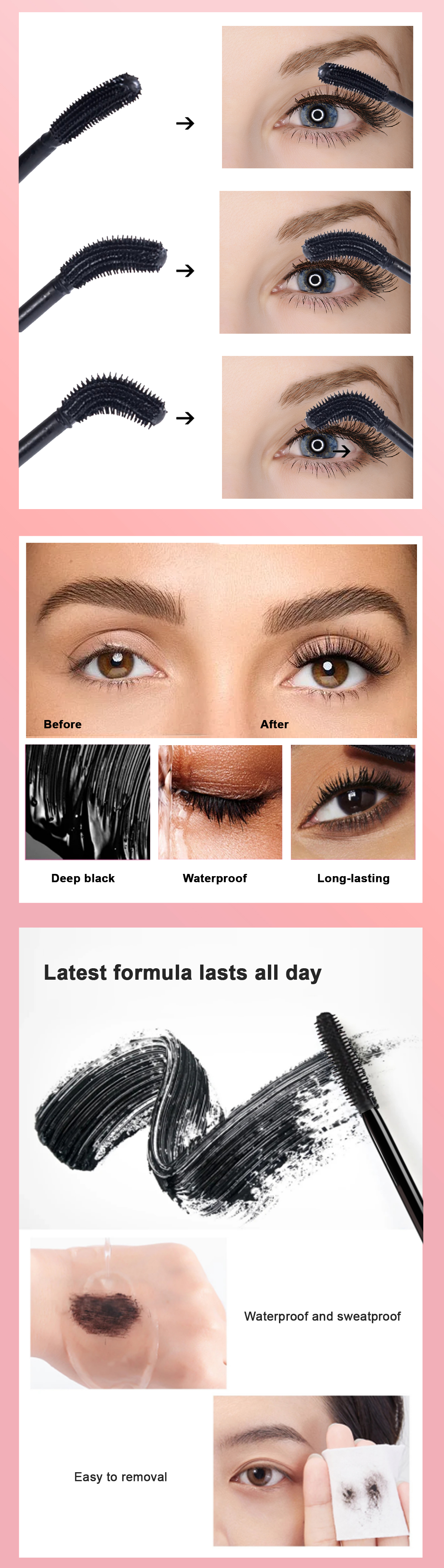 Before and After Mascara Application