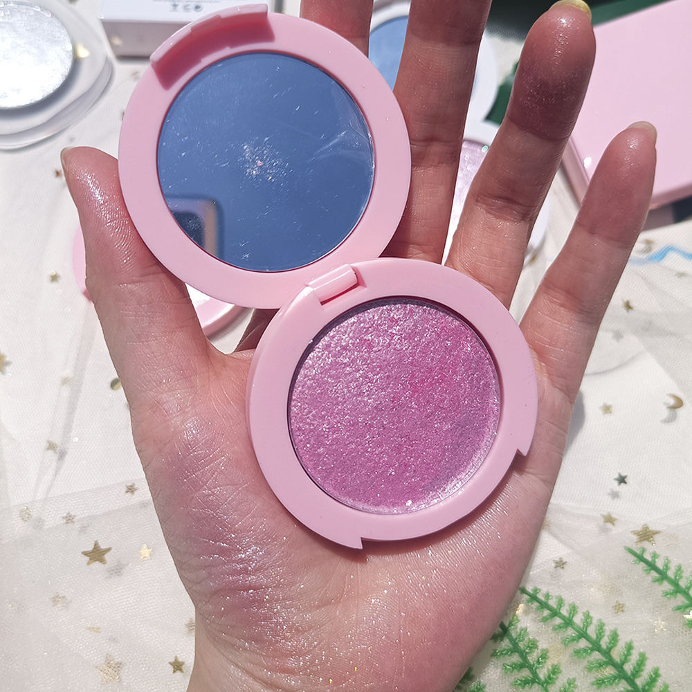 Custom Logo Private Label Vegan Makeup Glow Face Powder Highlighter Makeup Pigment Highlighter Palette