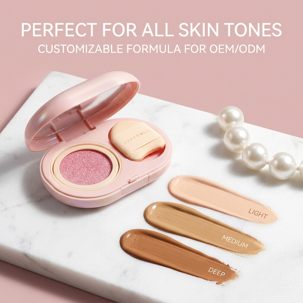 Vegan Cruelty Free Organic Air Cushion Foundation Natural Plant Based BB Cream for Sensitive Skin Paraben Free Healthy Beauty