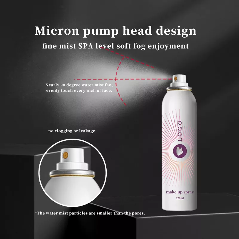 Custom Logo Seal Aerosol Makeup Fixing Spray Waterproof One Size Setting Spray Dry and Soothing Makeup Setting Spray