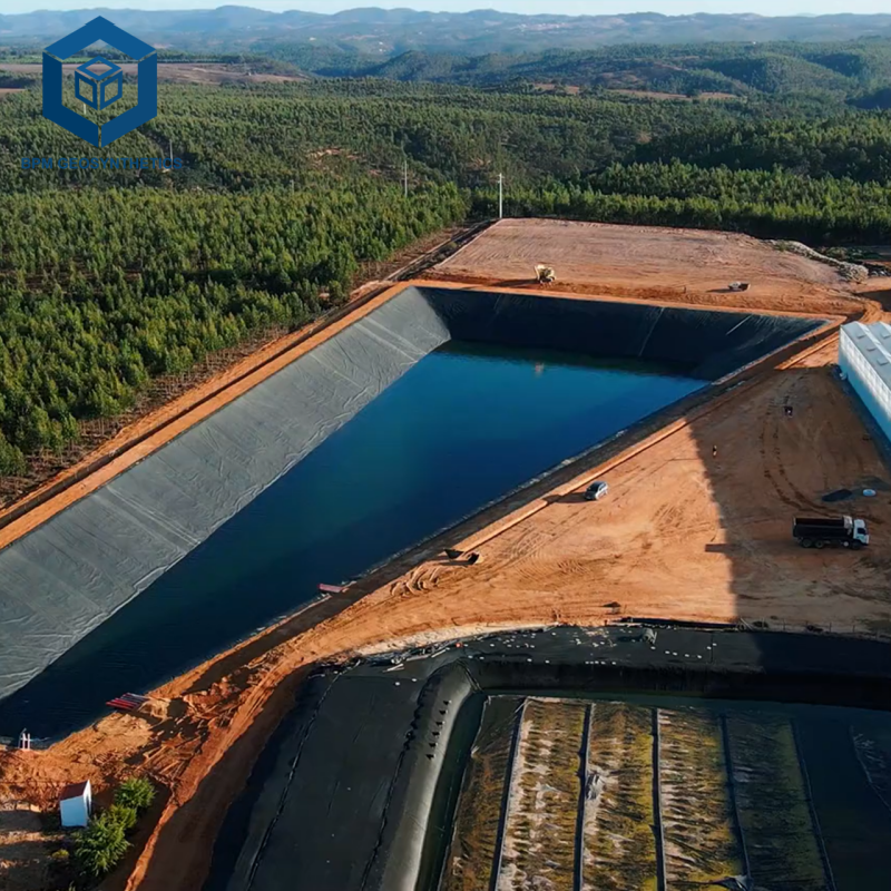Agricultural Pond Liner HDPE Geomembrane Liner for Artificial Lake &amp; Fish Farm 1mm Thick Waterproof for Brand