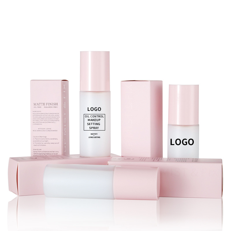 2023 New Design 50 Pcs Oil Free Private Label Setting Spray 16 Hour Long Lasting Matte Finish Makeup Setting Spray with Spf