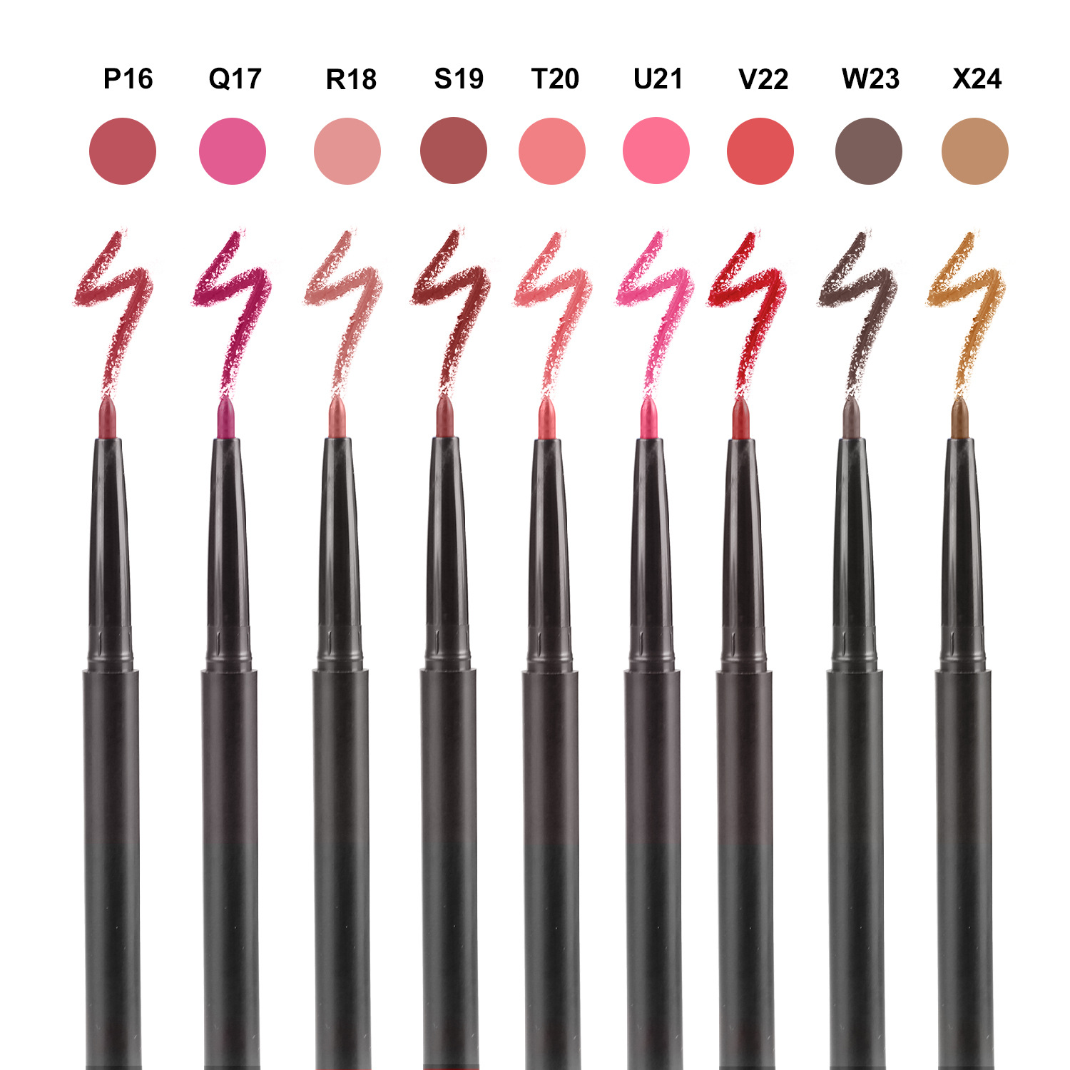 Wholesale High Pigment Waterproof Color-Resistant Lip Liner Pencil Private Label Smooth Creamy Long Lasting Lip Pen Wholesale