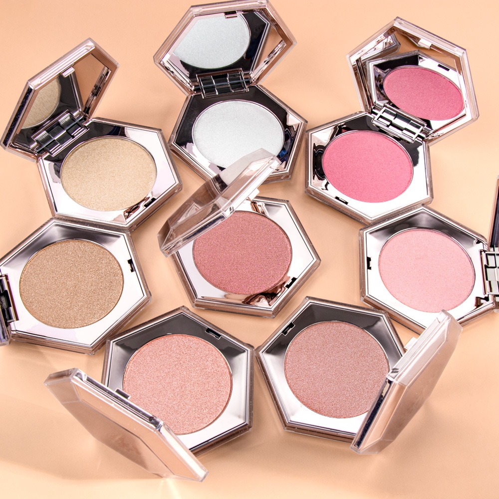 Private Label 8 Colors Waterproof Long Lasting Shimmer Glow High Pigment Pressed Powder Vegan Bronzer Highlighter Makeup