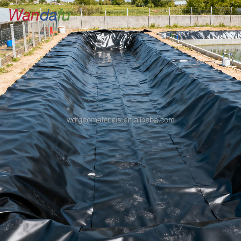 Agricultural Smooth HDPE Geomembrane Liner for Fish Farm Shrimp Pond Landfill-Anti-UV &amp; Durable