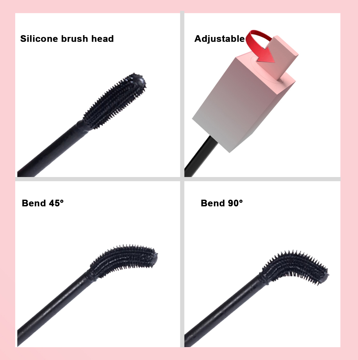 Eyelash Curling Lengthening Maskara Waterproof Eye Lash Sky High Lift Mascara 4D Silk Fiber Adjustable Growth Serum Mascara