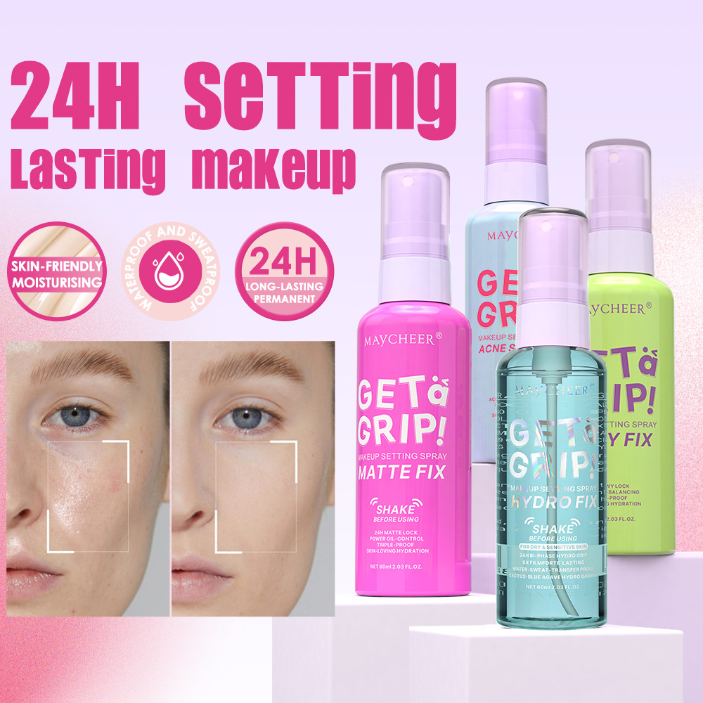 Cross-border English Version MAYCHEER MIST Setting Spray Matte Finish Water-gloss Oil Control Non-smudging Non-tightening