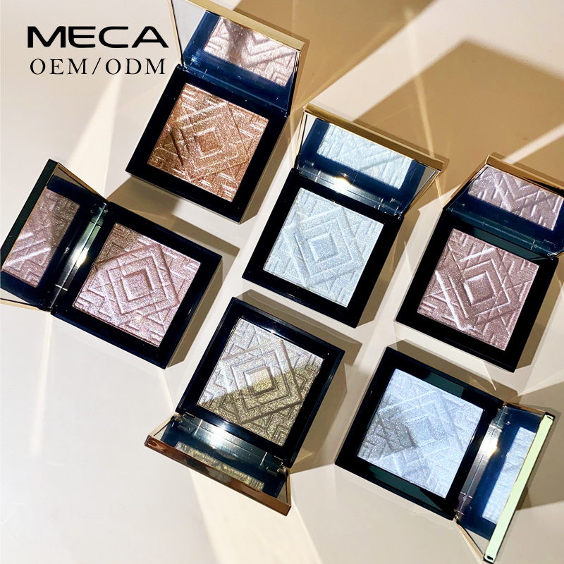 China Vendor Cosmetics Custom Private Label Face Shimmer Brighten Vegan Makeup Highlighter Powder