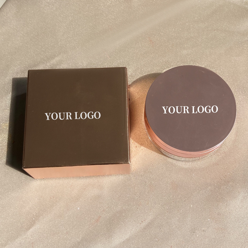 Shimmer Super Flash Long Lasting Oil Control Brighten Whitening Shiny Loose Highlighter Fine Powder Packaging Puff for All Types