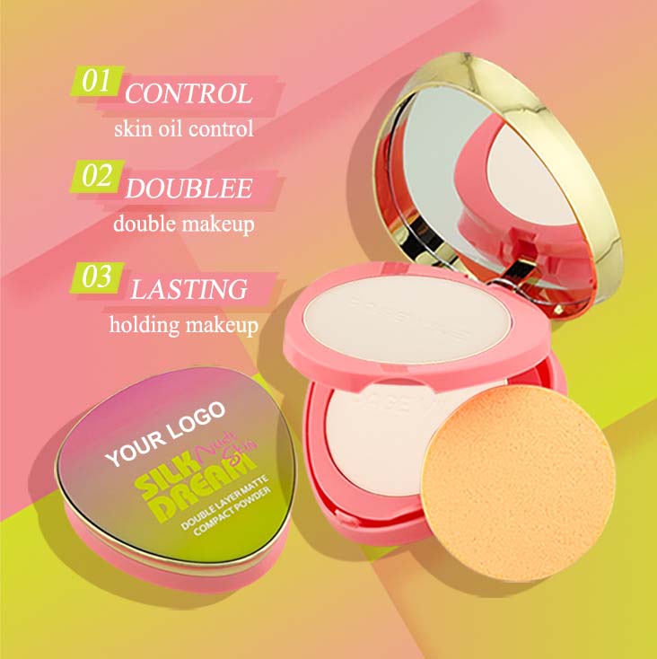 High Quality Double Full Coverage Waterproof Whitening Cushion Powder Foundation Oil-control Vegan Concealer Custom Makeup