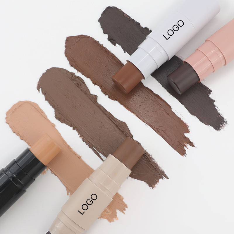 Private Label Makeup Foundation Face Concealer Pro Cream Bronzer Contour Stick Brush Tube Color Choose Freely Mineral Ingredient