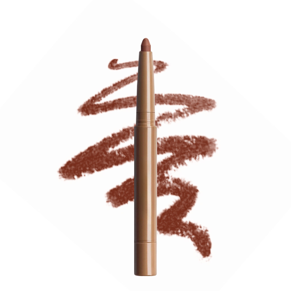 Custom Logo Creamy Peptide Lip Liner Double Ended Waterproof Matte Velvet Vegan Dark Brown Plumper Long Lasting Lip-liner