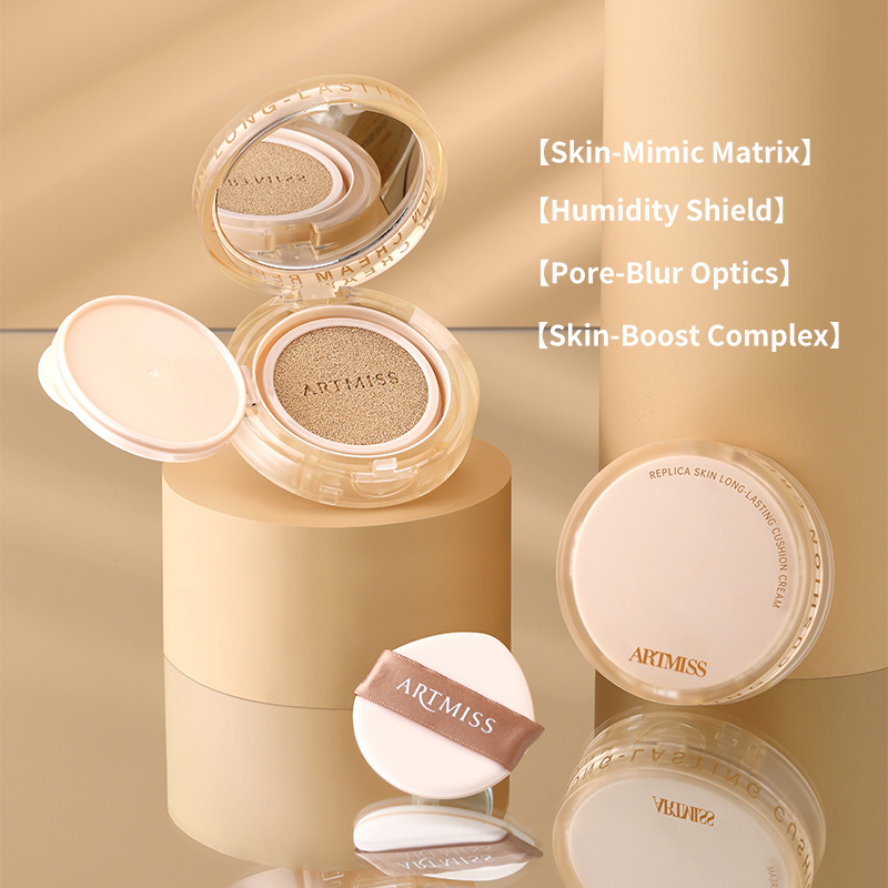 ARTMISS Overseas Hydrating Long-Lasting Lightweight Concealing Cushion Foundation Full-English Creamy Skin Finish for