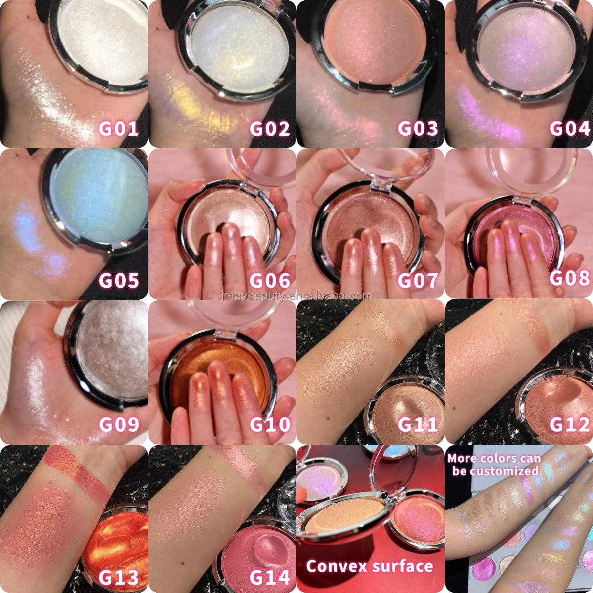 Custom Makeup 14 Colors Creamy Highlighter Easy Application Radiant Glow Wet Highlighter Private Label Mashed Potato Highlighter