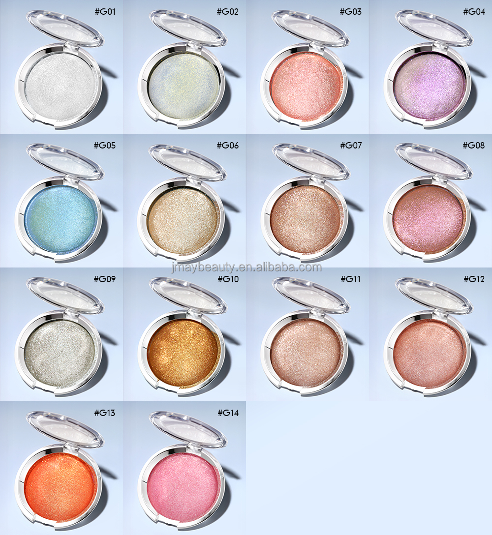 Custom Makeup 14 Colors Creamy Highlighter Easy Application Radiant Glow Wet Highlighter Private Label Mashed Potato Highlighter